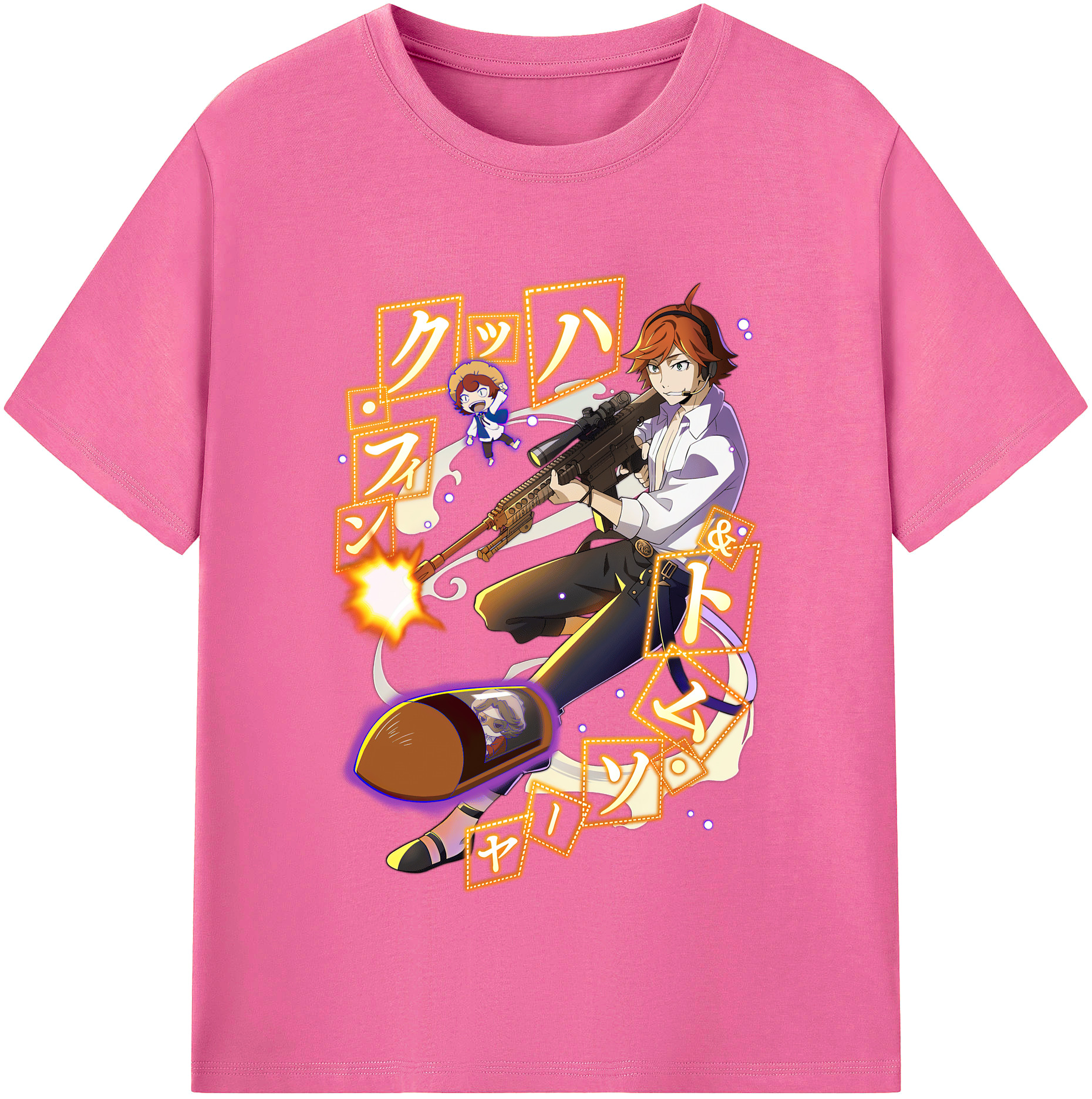 （画像用） 文豪ストレイドッグス Bungo Stray Dogs レディースカジュアルプリントTシャツ（綿100％）